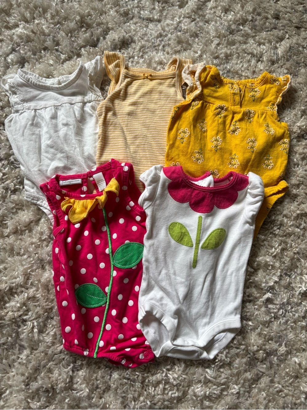 Baby Girl Onesie Bundle - Carters, Gymboree, and First Impressions